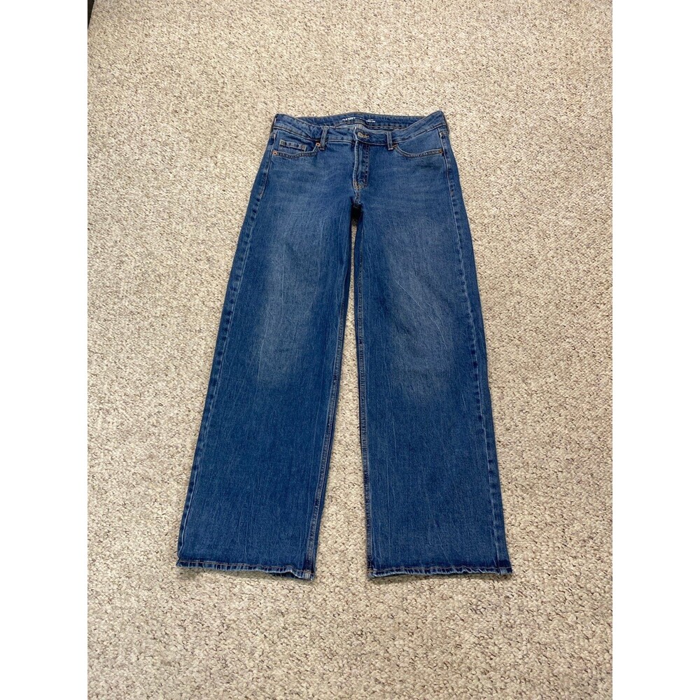 Old Navy Mid Rise Wide Leg Women's Size 8 Denim Jeans - Picture 2 of 8
